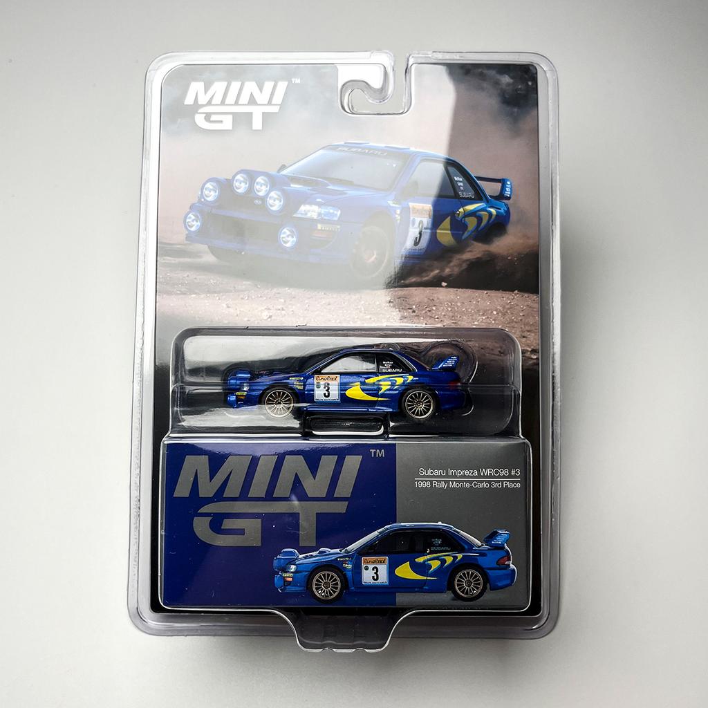 New In Stock Minigt 1:64 #975 Subaru Impreg Wrc98 Rally Simulation Alloy Miniature Diecast Car Model Custom Collectible Toy Gift