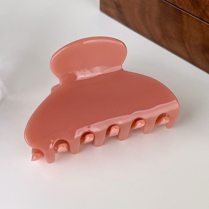 Fashion Acetate Leopard Print Hair Claws Geometric Crab Shape Clamp Styling Hair Clips for Women Girls Solid Hairpins Headdress