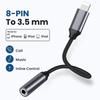 8-Pin To 3.5mmTransfer Connector 3.5mm Headphone Jack Conversion Cable Headphone Audio Kable For iPhone 14 13 12 11