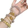 Floating Flower Glaze Bracelet: Starry Sky Design for Girlfriend or Best Friend