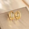 Zirconia Single Row Micro Zircon Ear Cuffs: Colorfast, Light Luxury, Hollow Design for Women