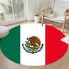 Flag Round Area Rug Suitable for Game Room Dining Room Balcony Dormitory Anti-slip Round Rug Decorate Offices Spiritual Gift