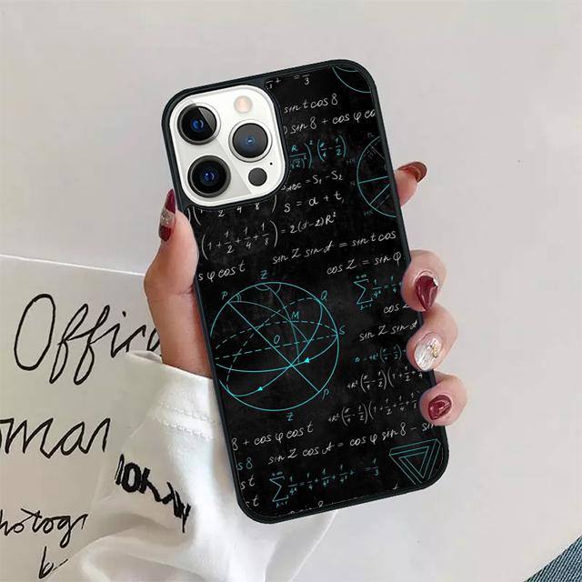 Science Math Physics Formulas Phone Case Cover For iPhone 17 Air 15 16 Pro Max 14 13 12 11 Pro Max Plus Coque
