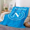 Custom Name Napoli Theme Printed Blanket Perfect For Couch Bed Travel Outdoor Use Machine Washable Cozy Durable