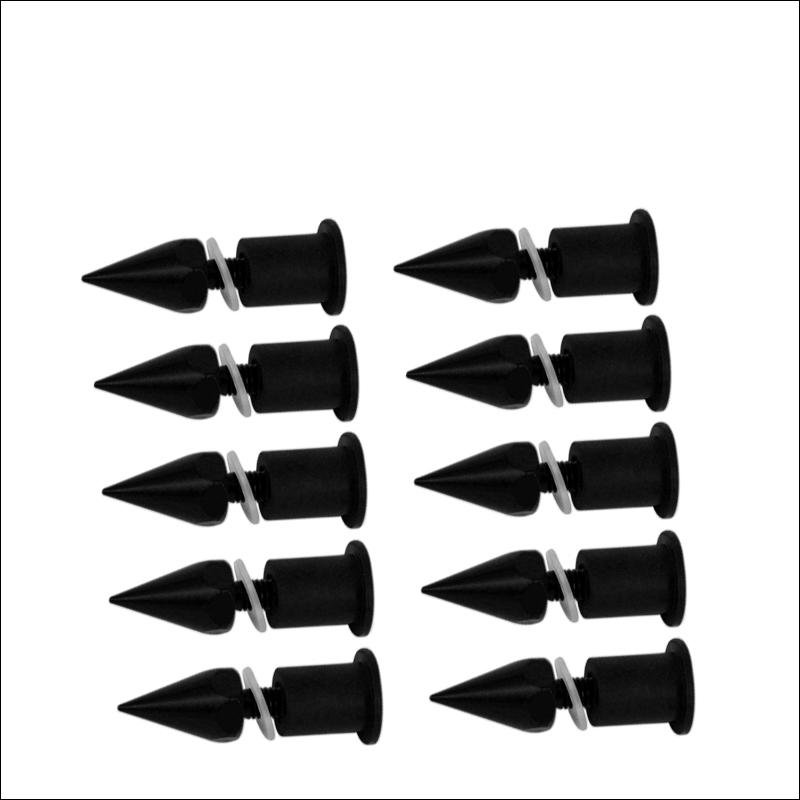 10 Stück Universal Motorrad M5 CNC Aluminium Windschutzscheibe Spike Bolzen Schrauben Muttern für Ducati Kawasaki Suzuki Honda Yamaha Triumph