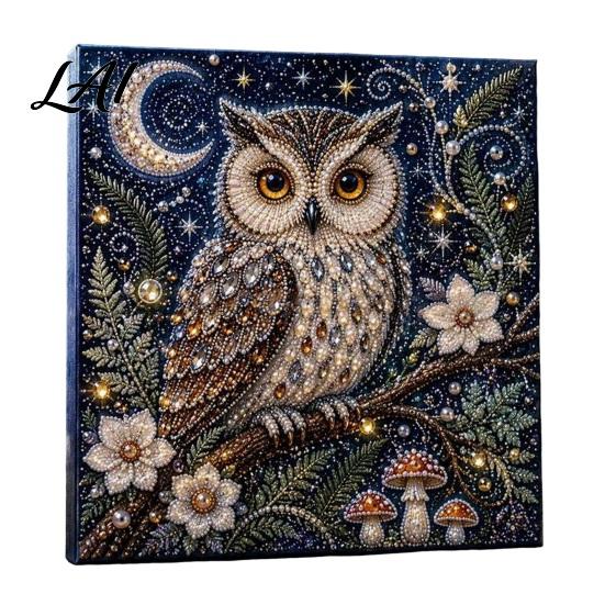 Animal Faux Pearl Painting DIY Kit Art Kit Cute Decorative Supplies 3D Flowers Crafting for Adults Home Wall Decor