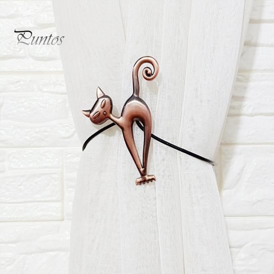 Gardinbindning Magnetisk Bred applikation Legering Kattform Minidraperi Hållback Hushållsartiklar