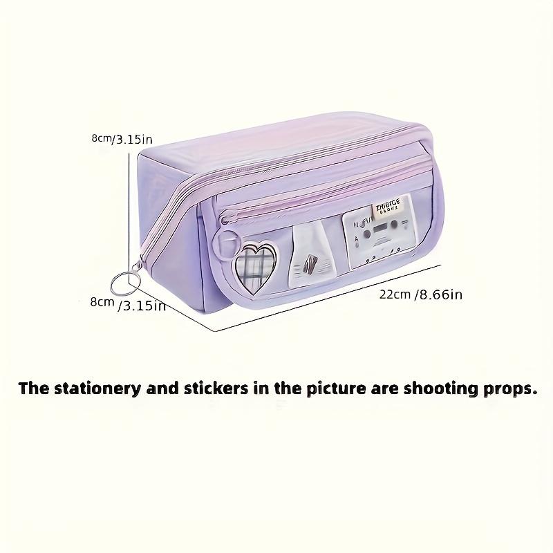 Large Capacity Pencil Case, Multi-layer Stationery Bag, Desktop Stationery Storage Bag, Large Capacity Stationery Box, Handheld