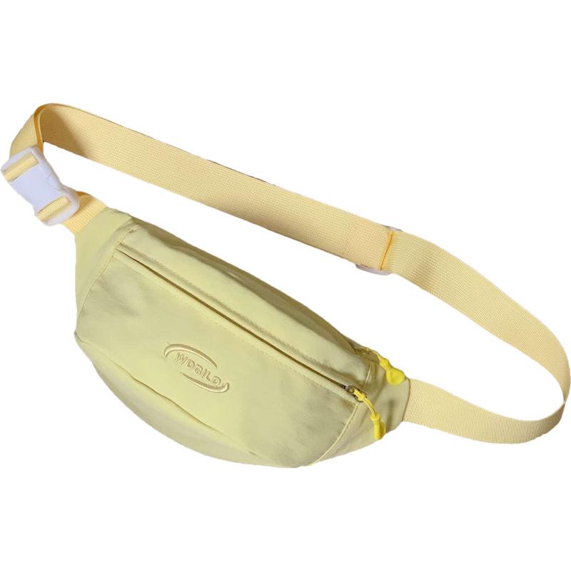 Small Fresh, Fashionable and Sweet Crossbody Shoulder Bag, Women's Large-capacity Lightweight Sports Fanny Pack, Student Commuting Simple Breast Bag