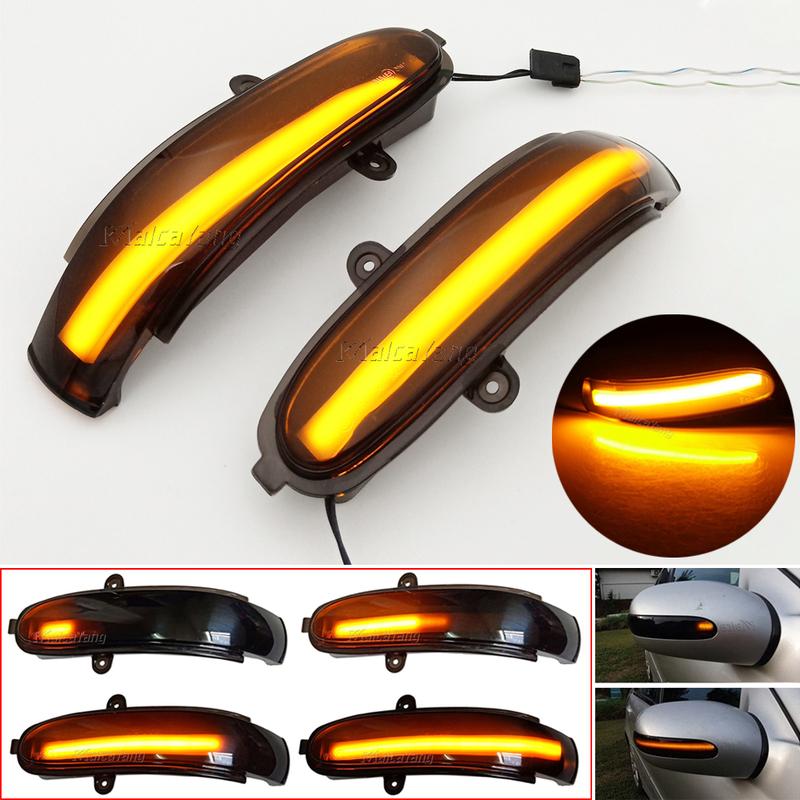 For Mercedes Benz E Class W211 S211 2002-2007 G Class W463 LED Side Wing Dynamic Turn Signal Light Rearview Mirror Indicator