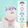 Outdoor with Ear Holes Dog Cat Hats Casual Sun Protection Pet Cowboy Hat Cotton Adjustable Dog Calming Earmuffs
