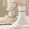 Yousheng Men Dress Socks Cotton Antibiosis Ribbed Crew Socks Breathable Anti-Odor Casual Socks for Business Sports All Seasons Daily Wear