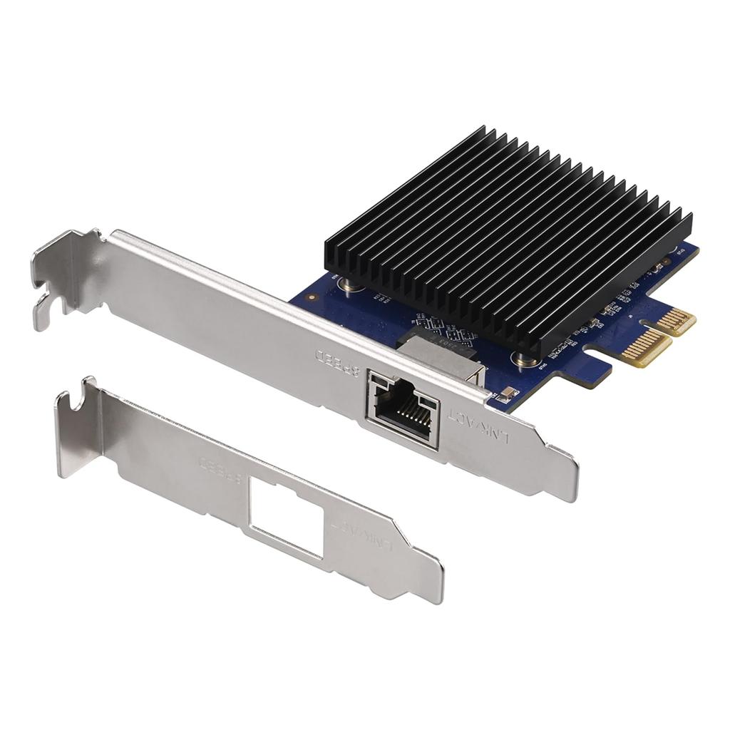 Buffalo 10Gbps 10GbE LAN PCIe x1 Compatible with Windows and Windows Server Warranty LGY-PCIE-MG3/N Card, Gen4.0 Lane, Multi-Gigabit, 11/10 2019/2016,