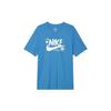 T Shirts Men's Blue Crew Neck Moderate Straight Fit DR7808-435