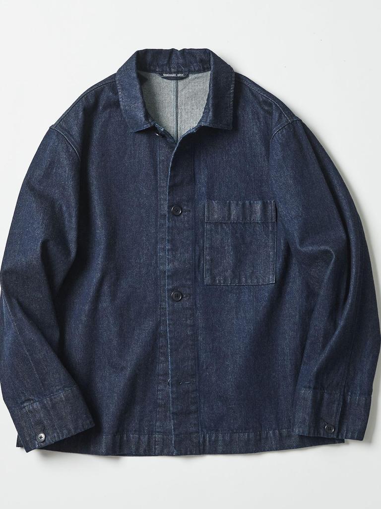 United Arrows Green Label Relaxing Denim Coverall, 32251000011, 7930 Navy (79), Size S