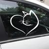 Auto-Katzen-Herz-Aufkleber, für Zuhause, Fenster, Glas, kreative Dekorationen, Aufkleber, Auto-Styling, wasserdicht, Tier-Aufkleber, Haustier-Aufkleber
