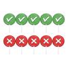 10pcs Interactive Classroom Voting Paddles Double Sided True False Handheld Plastic Student Response Boards For Engagement