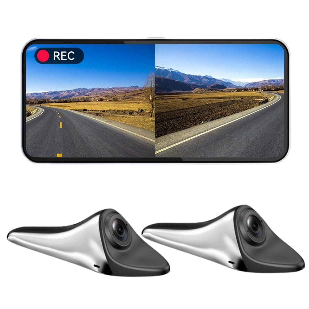 

ULOPOP Сенсорный экран Боковая камера, Комплект монитора, Боковой вид, Видеорегистратор, 6,3-дюймовый монитор, серебряный