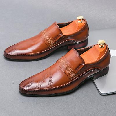 Projektant Moda Męskie Szpiczaste czarne brązowe Wsuwane Casualowe Buty Wizytowe na Powrót do Domu Męskie Formalne Obuwie Ślubne mokasyny
