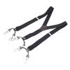 3.5CM Men Suspenders Y Shaped Elastic Adjustable 6 Clip Black Men Pants Suspenders for Business Party