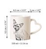 Burmese Cat - Cat Mug, Adorable Heart-shaped Handle Mug, Universal Gift from Art-Dog Brand