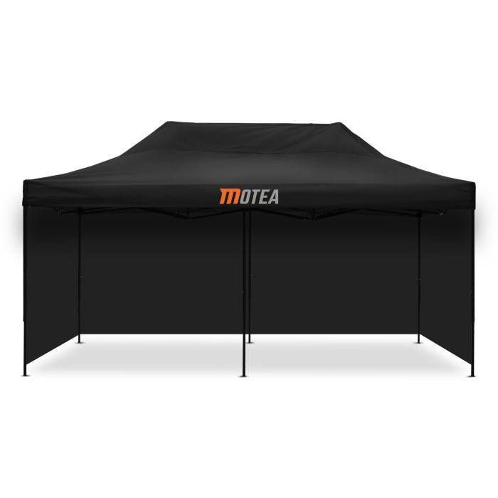 Pavillon pliable - Tourtecs 3x6m - Imperméable - Cadre en acier - Hauteur réglable jusqu'à 3,4m