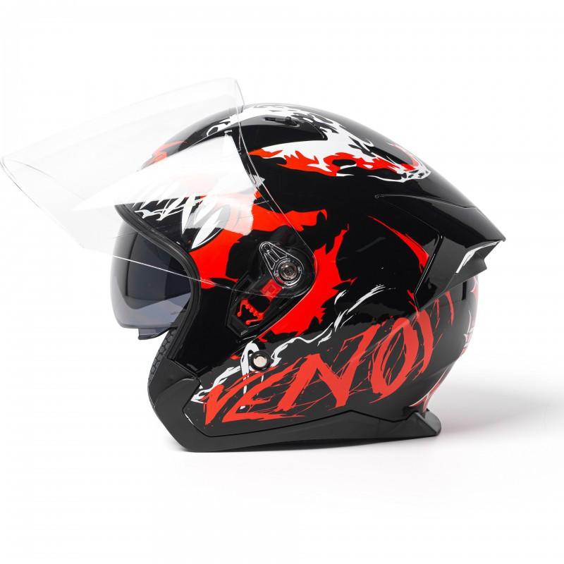 Motorcycle Helmets Half-helmets Men Women Built-in Double Lenses Covered Motorcycles Three-quarters Riding Electric Vehicles