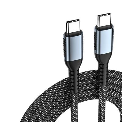 100W PD 5A Fast Charging USB-C To USB-C Nylon Data Cable for Camera & Computer