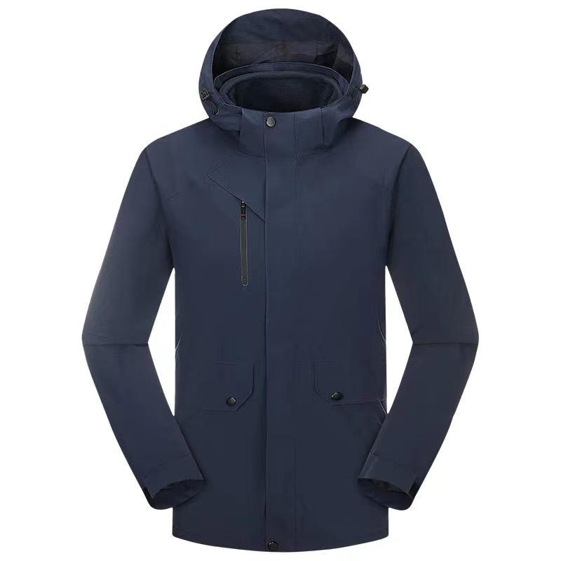 

Unisex Windproof & Waterproof 3-in-1 Detachable Outdoor Jacket with Fleece Lining for Warmth, Ideal for Mountaineering L