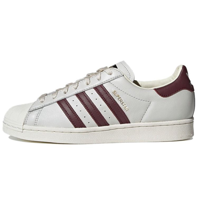 

Adidas Superstar Off White Maroon Unisex Sneakers Red H68187 36⅔