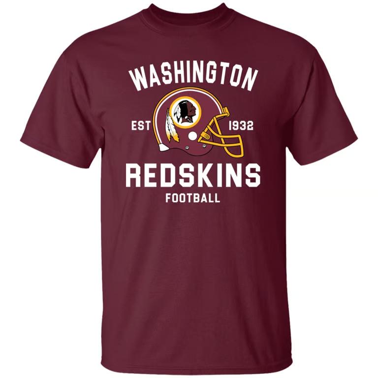 Washington REDSKINS Мужской Подарок  S-5XL Унисекс Футболка XXL