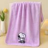 Snoopy Towel Set Snoopy Bath Soft To the and Snoopy Face Popular and Large and Small Combination (2-Piece Set) - Towel, Antibacterial, Instant-Drying,