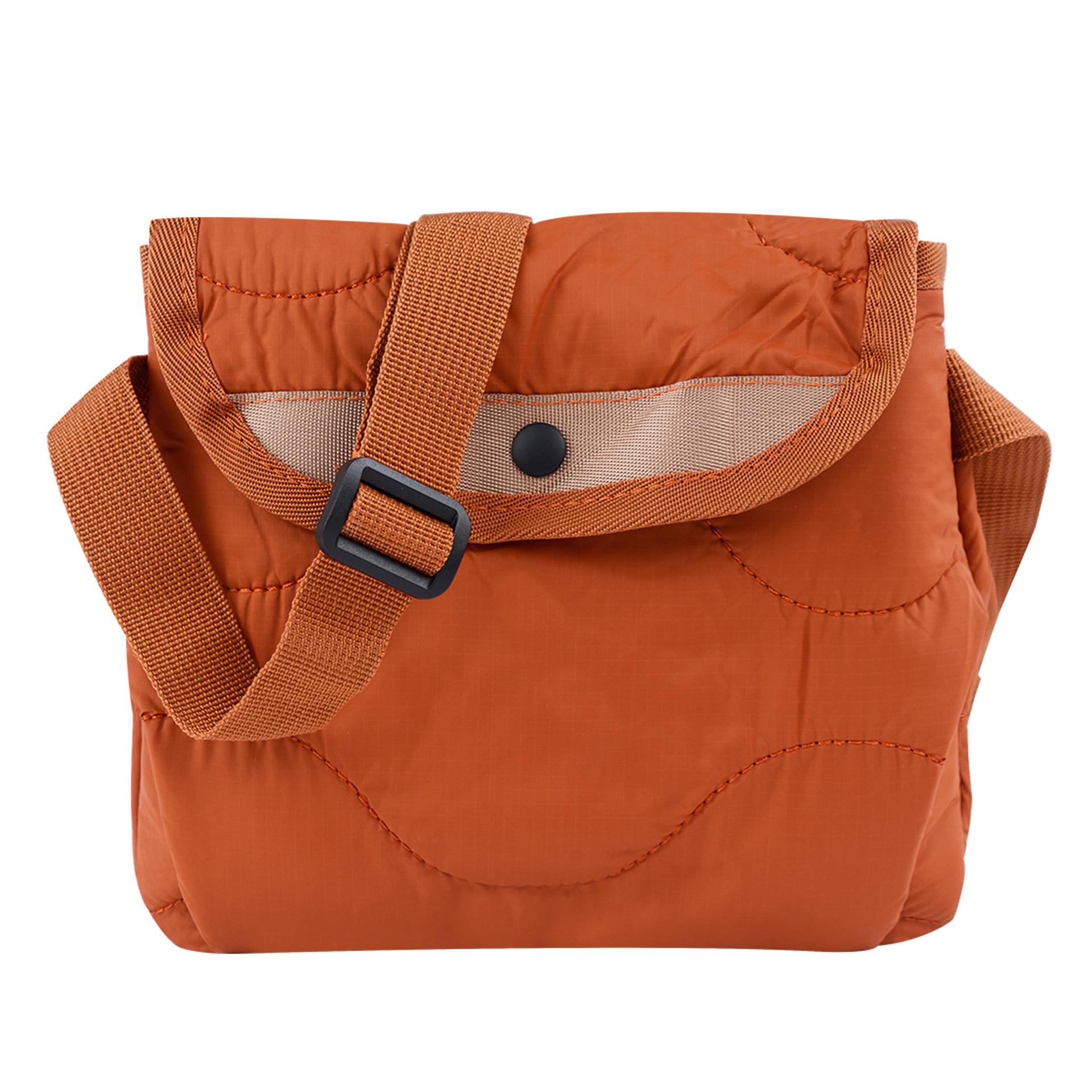 

Crossbody bag niche design nylon lightweight women s Korean version versatile handbag quilted cloud shoulder bag оранжевый