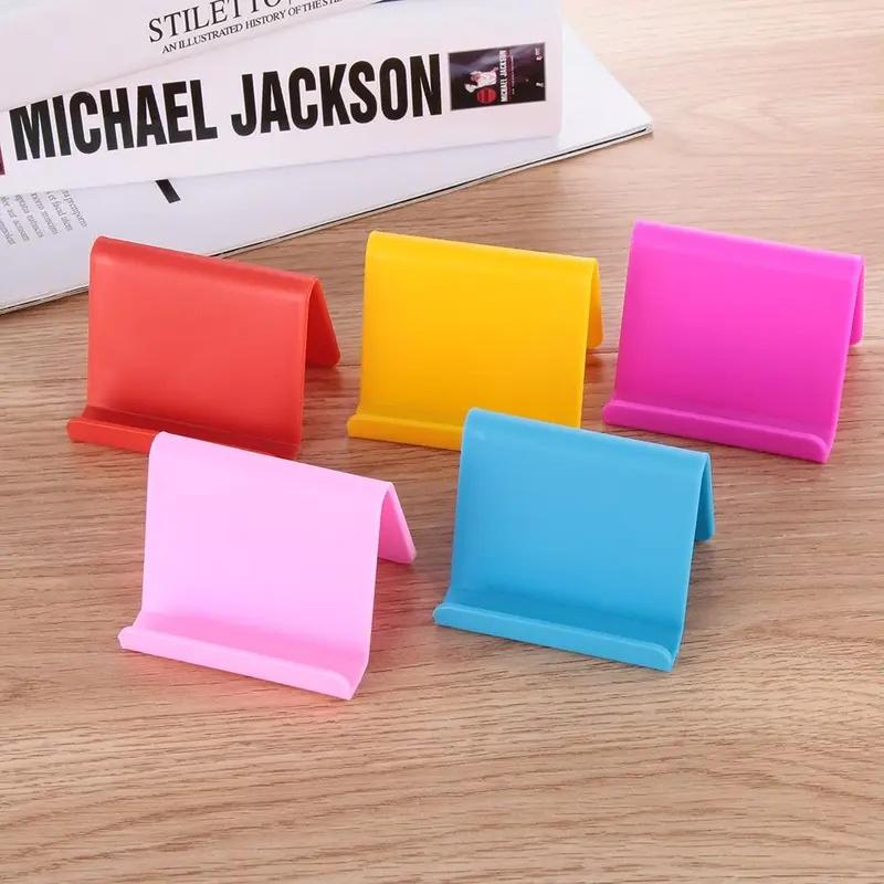 1Pc Phone Holder Universal Mini Plastic Smart Phone Holder Table Desk Mount Stand Phone Holder Bracket Tablets Holder