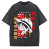 New Anime One Piece Luffy High Quality TShirt Men and Women Cotton Vintage Washed Print Retro Streetwear Family Matching