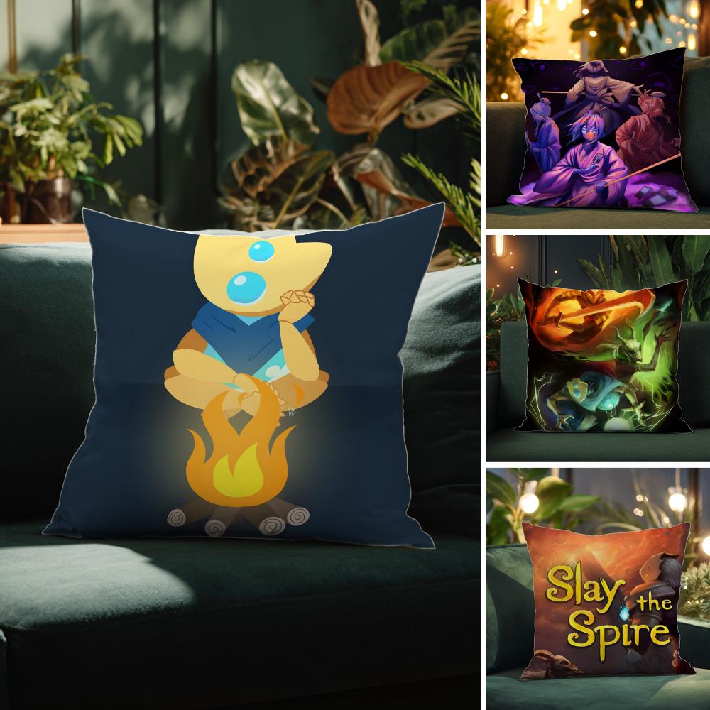 Deckbuilding Card Game Slay the Spire-S Pillow Case Pattern Printed Pillowcase for Living Room Sofa Cushion Cover & Bedroom
