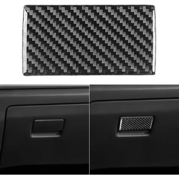 

NVCNX Real Premium Carbon Fiber Car Center Console Gear Shift Panel Cover Trim Interior Accessories Compatible with Mazda CX9 CX-9 2016 2017 2018 Co-pilot Storage Box Hand