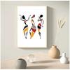 Beautiful Black Woman Canvas Art Print Poster, African Woman Art Canvas Painting Wall Pictures Home Decor
