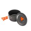Outdoor Camping Cookware Set Portable Utensil Kit 4-Person Pan Kettle with Plate for Backpacking Hiking