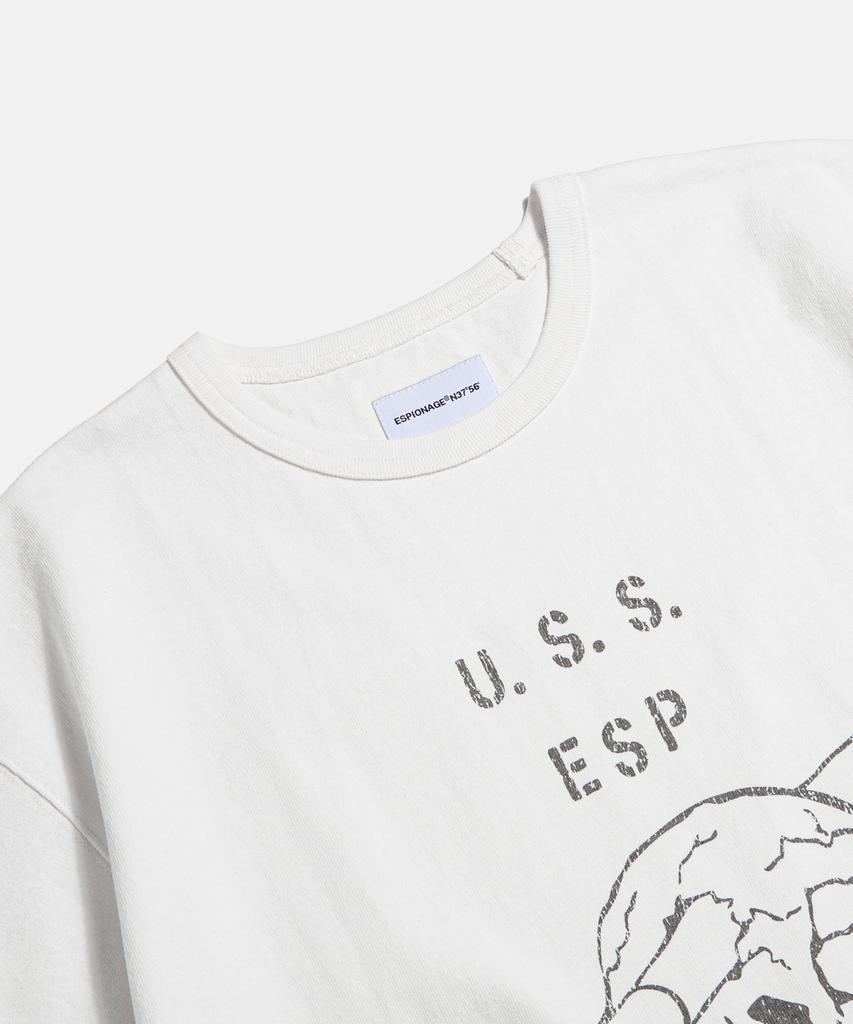 ESPIONAGE U.S.S. Heavyweight Tee Off White