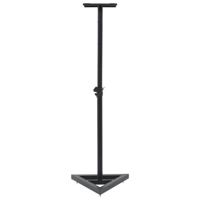 VidaXL Studio Monitor Speaker Stands 2 Pcs Black Steel