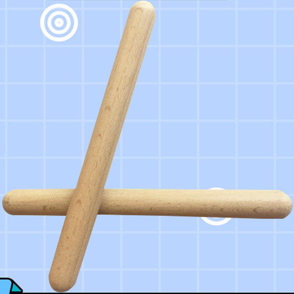Rhythm Stick Educational Musical Sticks Wood Claves Kids Percussion Instrument for School Music