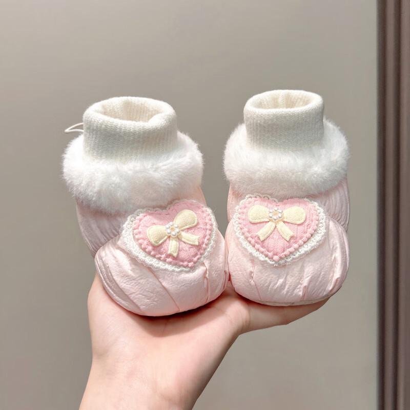 

Winter Baby Shoes 0-12 Months, Soft Sole, Velvet Lined, Warm, Anti-Slip for Boys & Girls M: Inner Length 12.5cm, Suggested for 8-15 Months