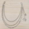 Punk Metal Spider Web Skeleton Pendant Waist Chain Multilayer Jeans Chain Hip-Hop Pants Chain Clothing Accessories Gifts