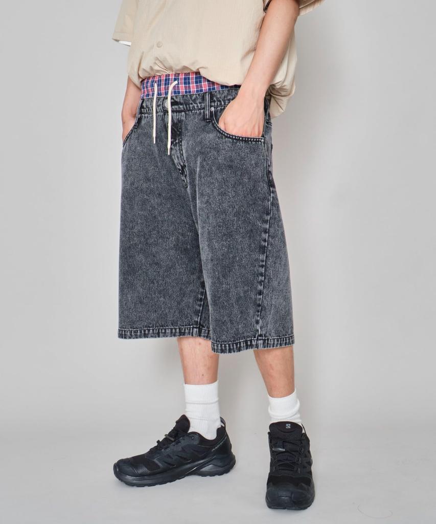 WEGO Denim Size Black Vintage Summer Gift Men's Shorts, L, Denim, Jeans, Clothes,