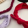 Baby Elastische Haarbänder Mädchen Stirnband Baumwollgaze Kinder Kopfschmuck Knoten Haaraccessoires Kleinkind Hasenohren Turban Weiche Playa Bänder