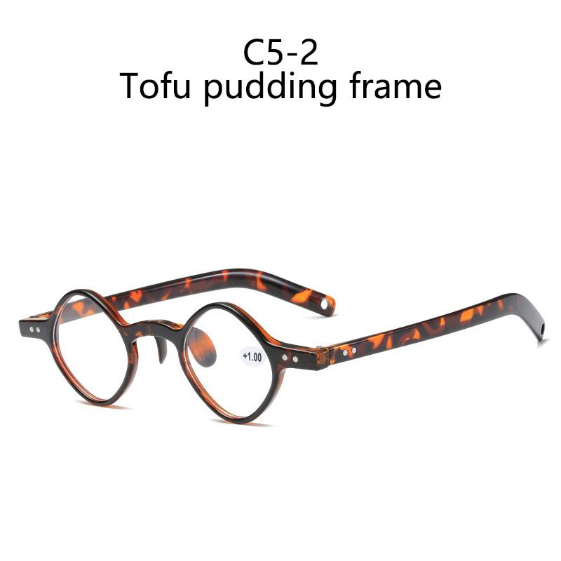 Retro Small Square Round Frame  Eyeglasses Anti-Blue Light Blocking Reading Glasses Transparent Presbyopia Eyewear