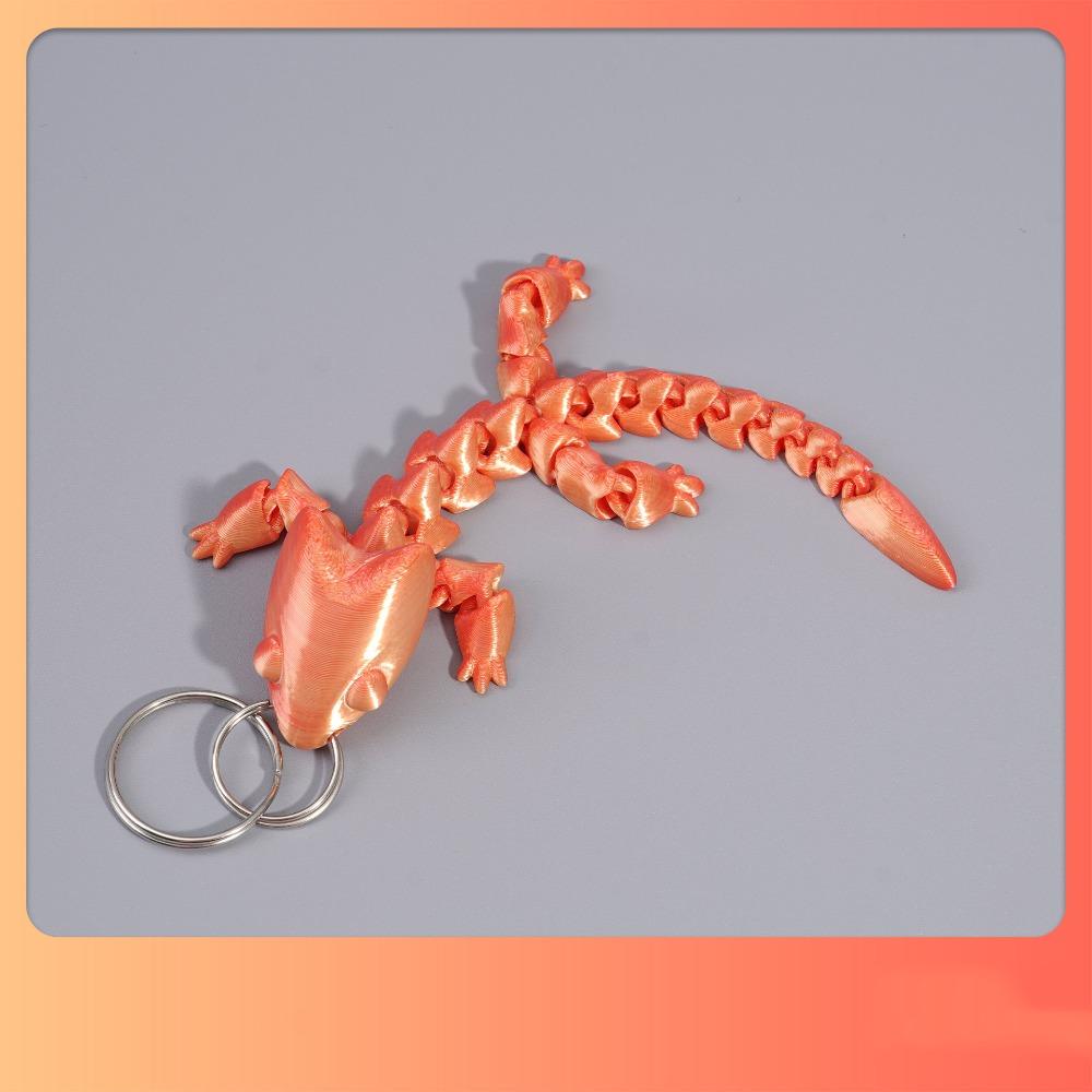 Fidget Toy Adjustable Body Joints Pendant Charms Articulated Dragon Lizard Toy  Kids Toy