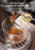 HiBREW H10B Espresso Coffee Machine, 20Bar Extraction Pressure, Semi-Automatic, Adjustable Temperature & Cup Volume, 1.3L Removable Water Tank, Silver