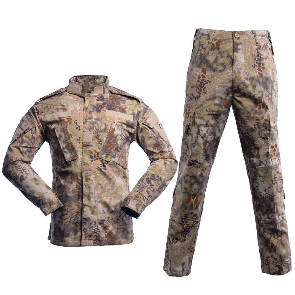 Fordan ACU Second Generation Foreign Camouflage Kit + Outdoor Scratch Resistant Training Clothing for Camouflage Enthusiasts